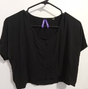 Black crop top